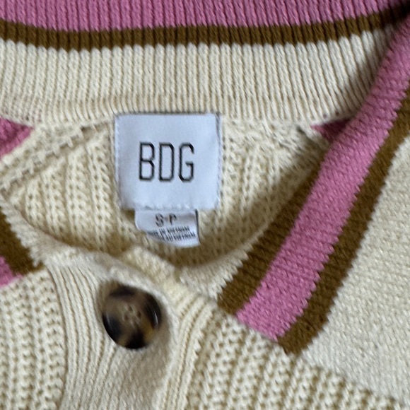 Urban Outfitters BDG Taylor Collared Pullover Knit Sweater Womens Small Preppy - Picture 8 of 9